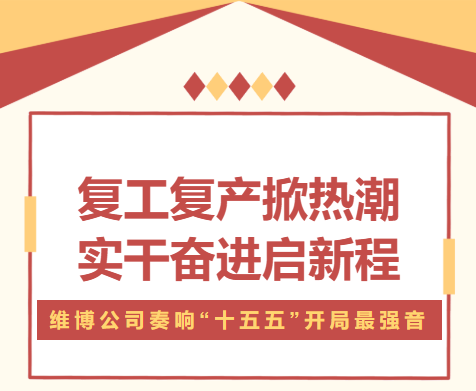 復工復產(chǎn)掀熱潮 實干奮進啟新程 —— 維博公司奏響 “十五五” 開局最強音